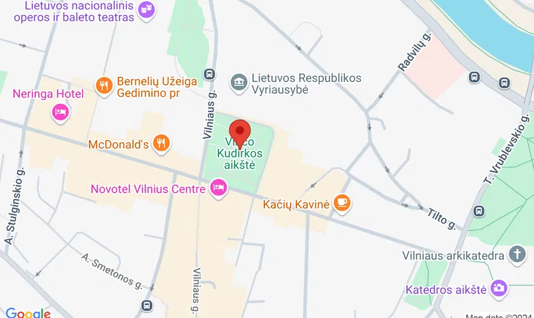 V. Kudirkos aikštė žemėlapis