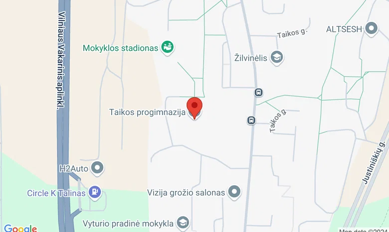 Vilniaus Taikos progimnazija žemėlapis
