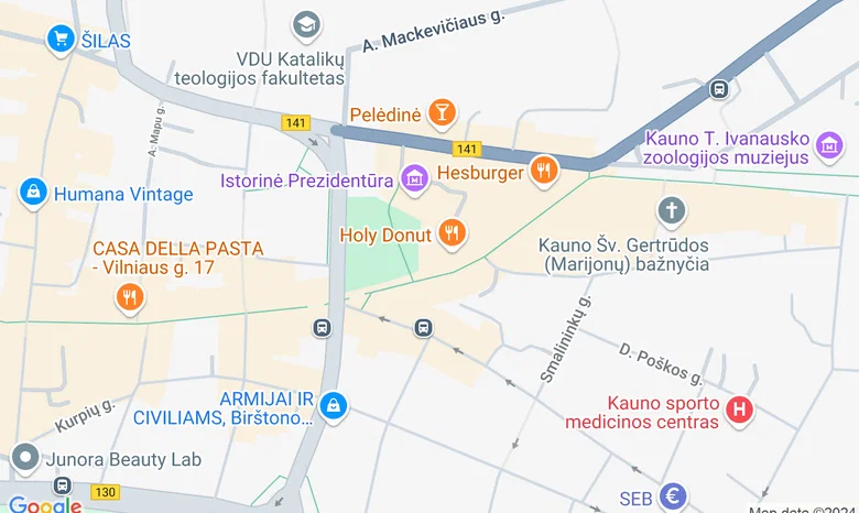 Gamtos Akcentai žemėlapis