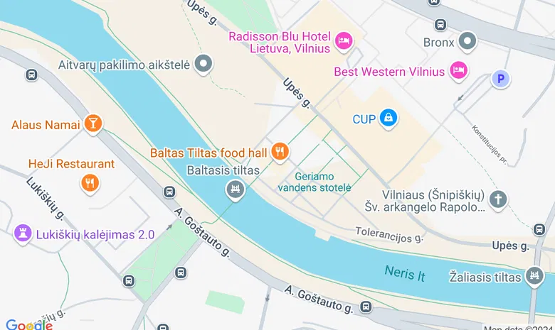 SCENA Vilnius žemėlapis