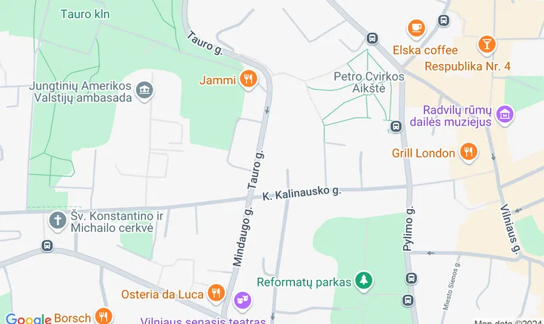 VTDK, Petro Vileišio geležinkelio transporto fakultetas žemėlapis