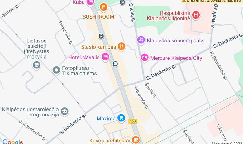 Uosto Tango žemėlapis