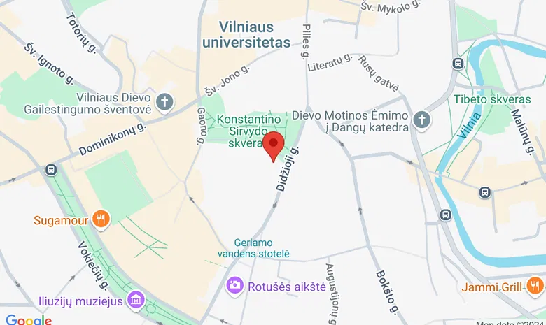 Prancūzų institutas Lietuvoje žemėlapis