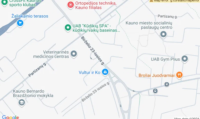 Studija "Ahimsa" žemėlapis