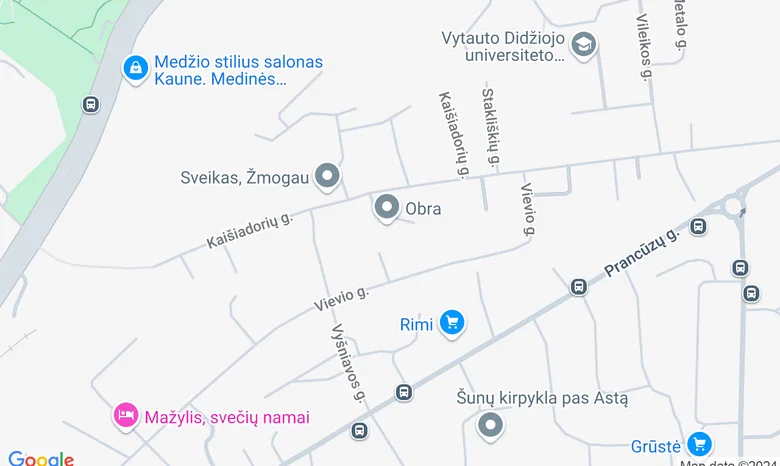 Aukštieji Šančiai žemėlapis