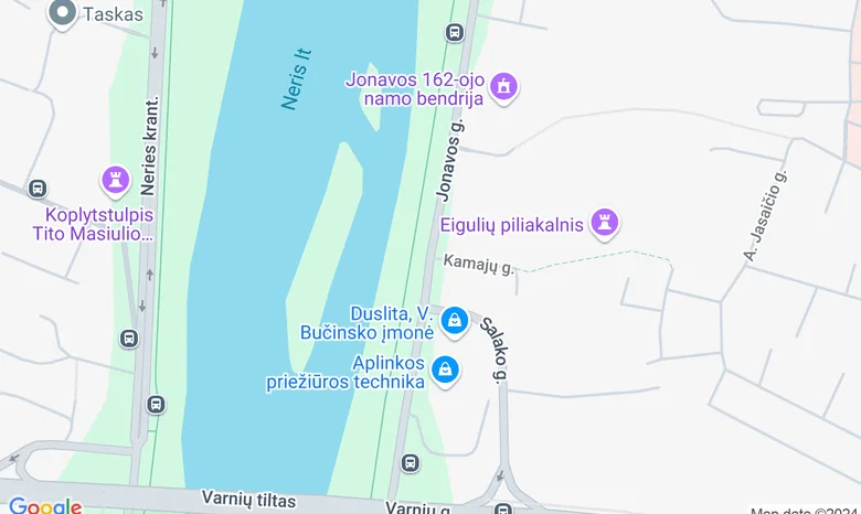 Kleboniškio miško parkas, Eigulių sen., Kauno m. sav. žemėlapis