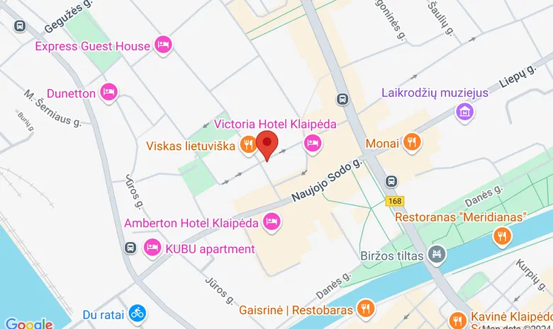 Klaipėdos Juozo Karoso muzikos mokykloje Puodžių g. 4. žemėlapis