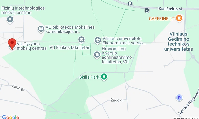 Jungtinis gyvybės mokslų centras (Didžioji auditorija) žemėlapis