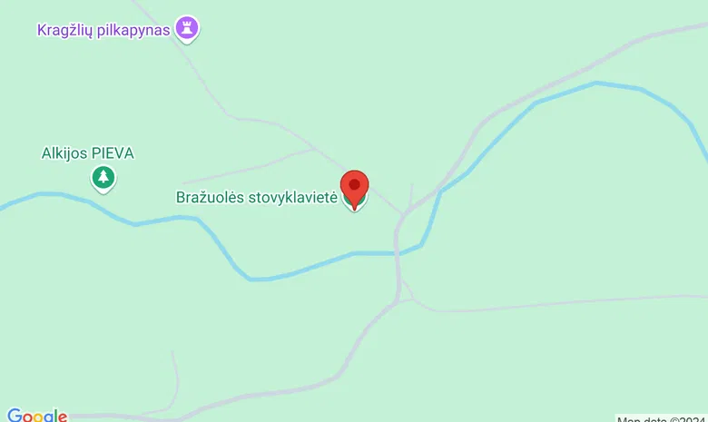 Bražuolės stovyklavietė žemėlapis