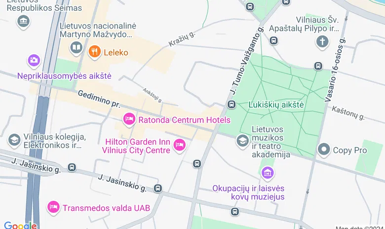 Muzikos galerija žemėlapis