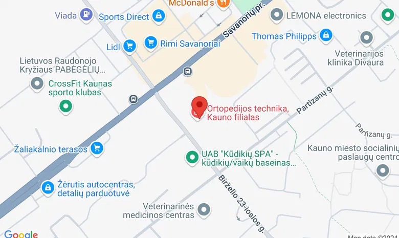 Ortopedijos technikos pastatas, Savanorių pr. 284 žemėlapis