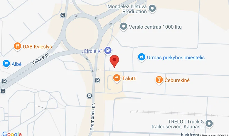 Pramonės 16A žemėlapis