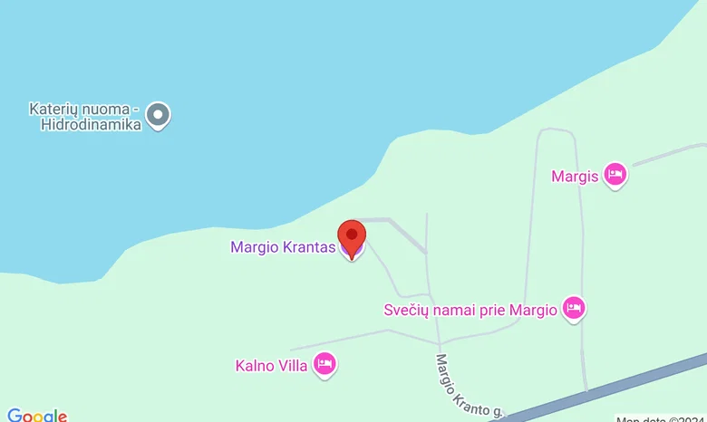 Margio krantas žemėlapis