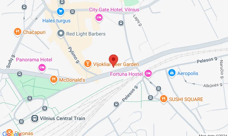 Berlin’o Bistro Vilniuje žemėlapis