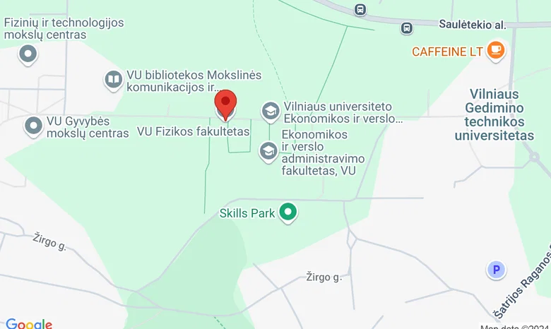 VU Fizikos Fakultetas žemėlapis