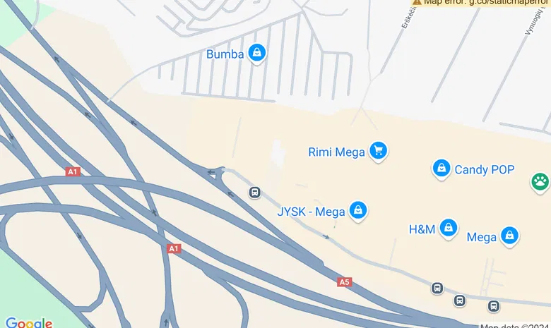 Vaikų pramogų klubas Megiukas žemėlapis