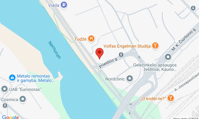 Karaliaus Mindaugo prospektas 55 žemėlapis