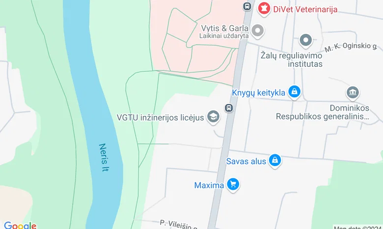 Vilniaus inžinerijos liciejus žemėlapis