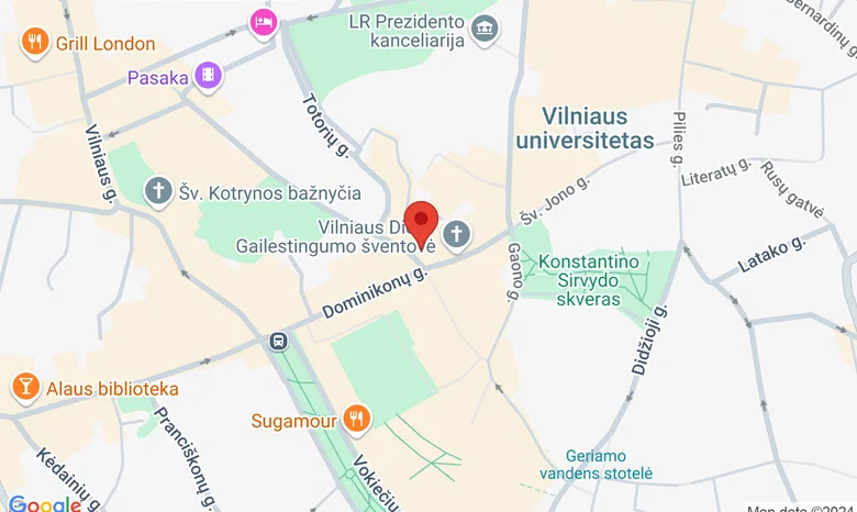 Mint Vinetu knygynas, Šv. Ignoto g. 16/10 žemėlapis