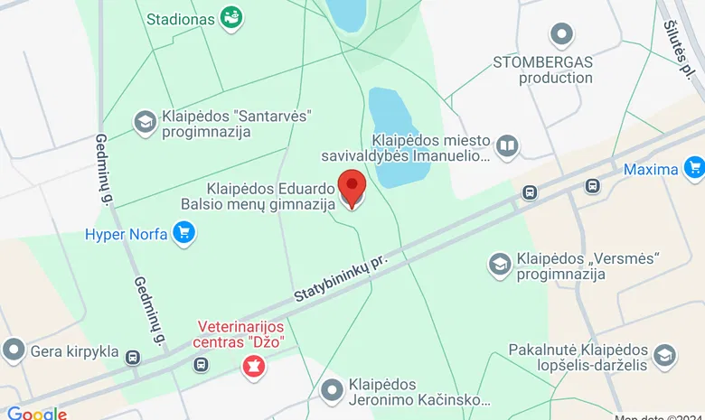 Eduardo Balsio menų gimnazija žemėlapis