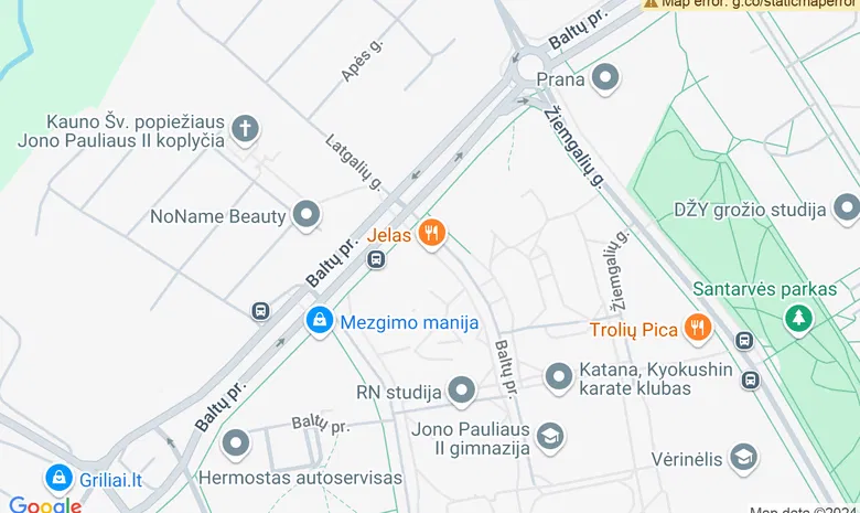 Šeimos klubas-restoranas "Baltų 113" žemėlapis