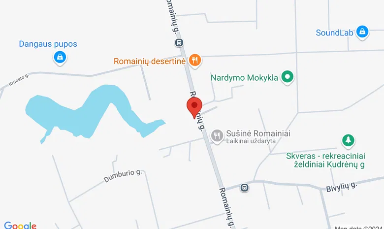 Romainių šeimos klinika žemėlapis