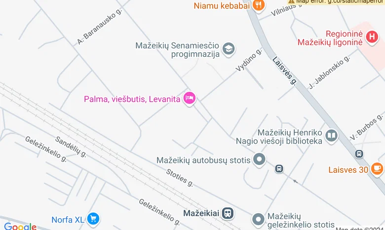 Viešbutis Palma žemėlapis