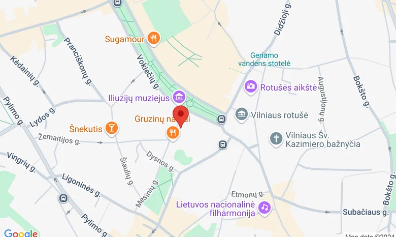Vokiečių g., Vilnius/ Mesinių g. 4 žemėlapis
