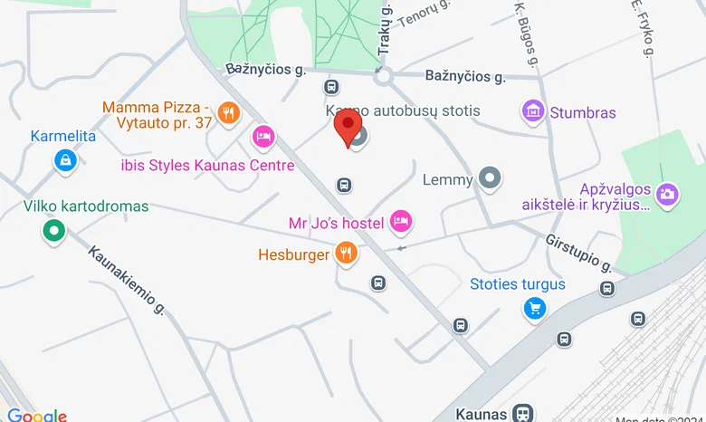 Berlin’o Bistro Kauno Stotis žemėlapis