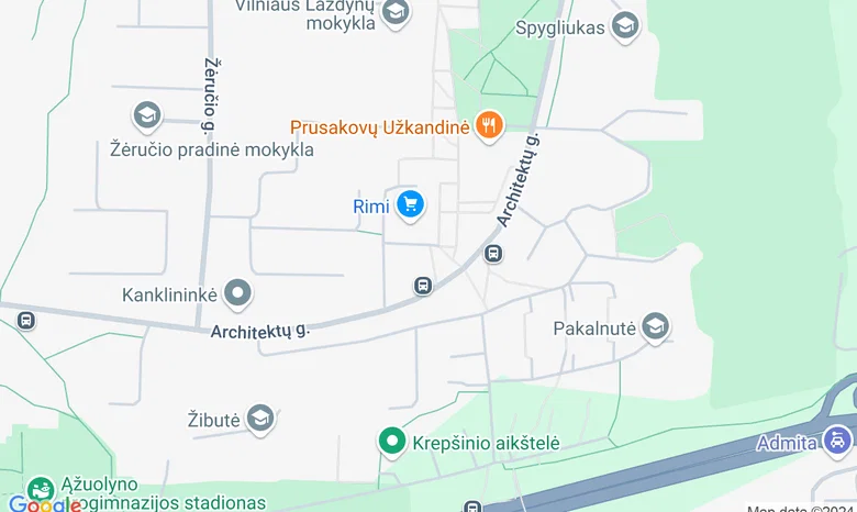 BA-HA Professional žemėlapis