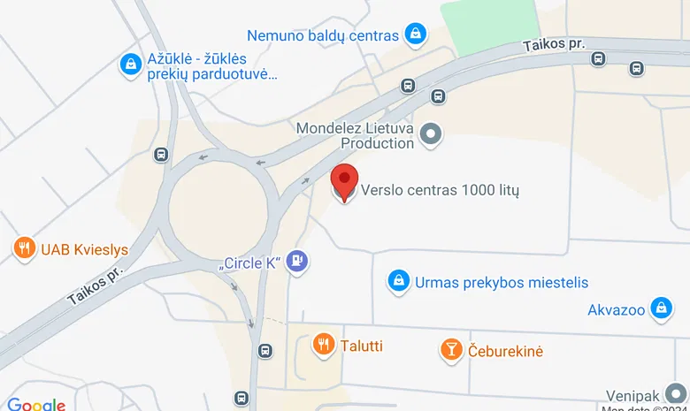 Verslo centras 1000 žemėlapis