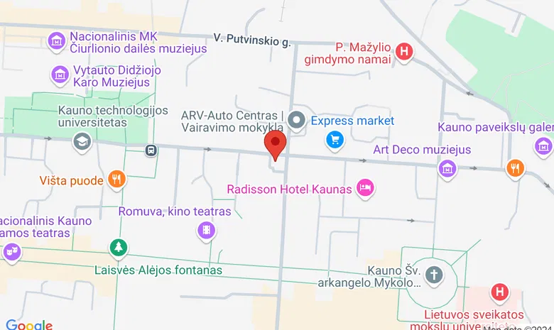 Socialinis Centras "Emma" žemėlapis