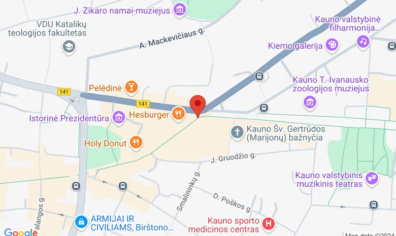 Laisvės alėja, Vilniaus gatvė, Rotušės aikštė žemėlapis
