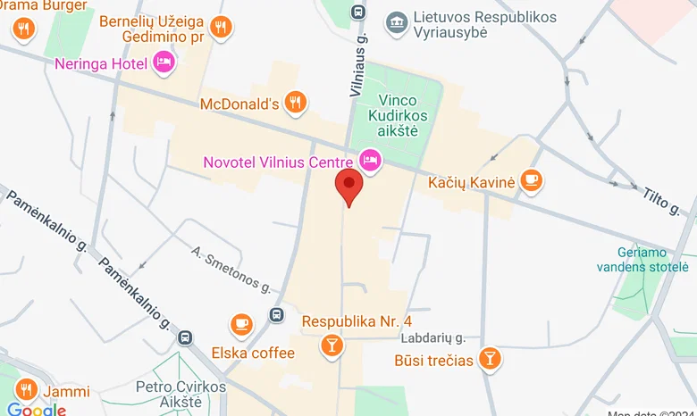 Gedimino pr. 16 žemėlapis