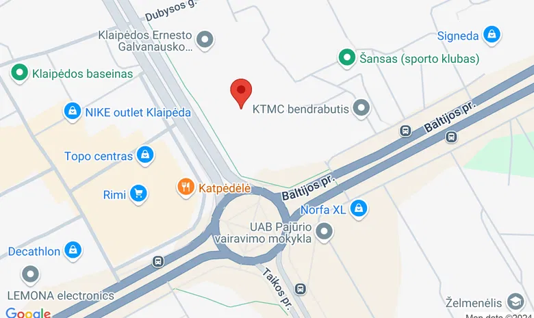 Klaipėdos turizmo mokykla žemėlapis