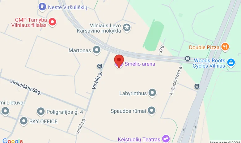 Smėlio arena  žemėlapis