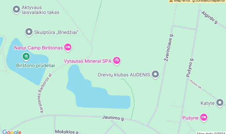 Kompleksas „Vytautas Mineral SPA" žemėlapis