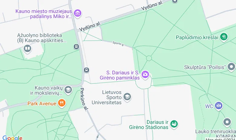 Ąžuolyno medicinos klinika ir SPA žemėlapis