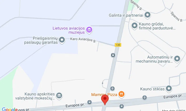 Aleksoto seniūnija žemėlapis