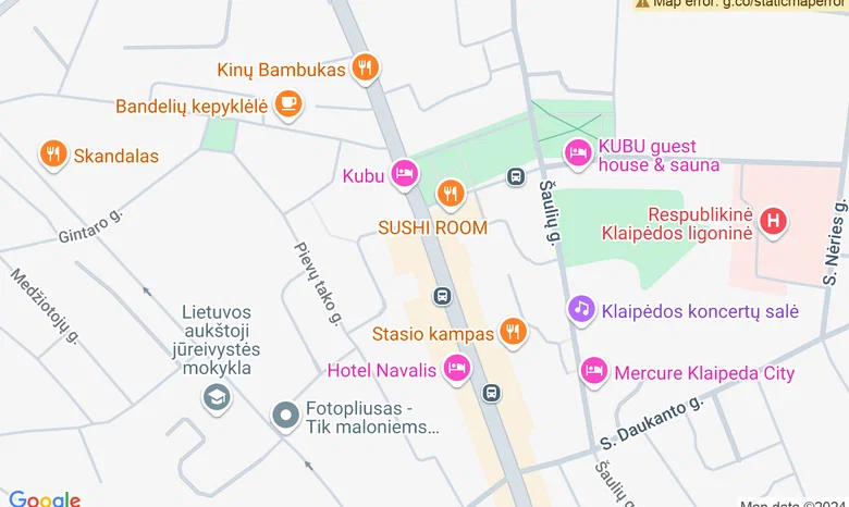 Beatos Molytės šokio namai žemėlapis