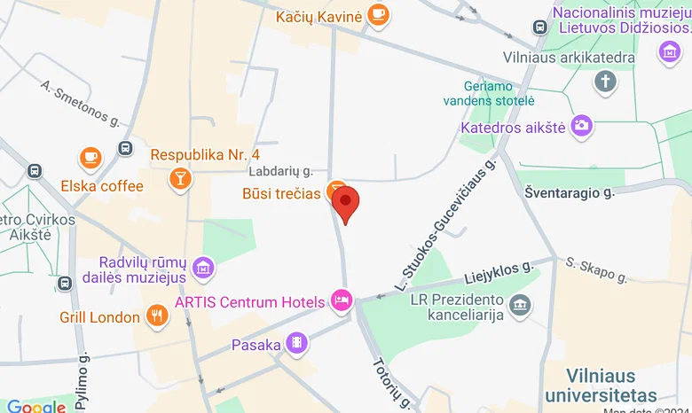 Natų knygynas žemėlapis