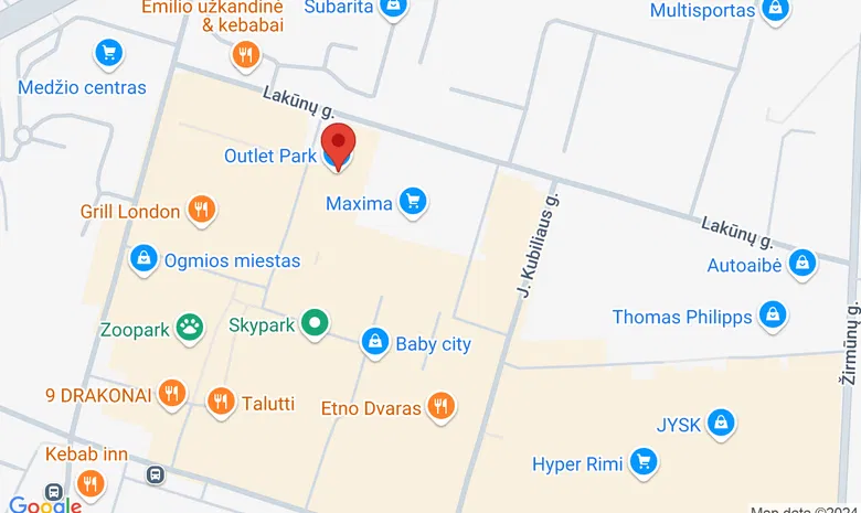 Verkių g. 31C, Vilnius (Outlet parkas) žemėlapis
