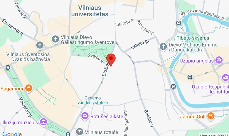 Chodkevičių rūmai žemėlapis