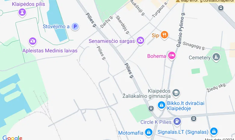 Muzikos namai „Jazzpilis“ žemėlapis