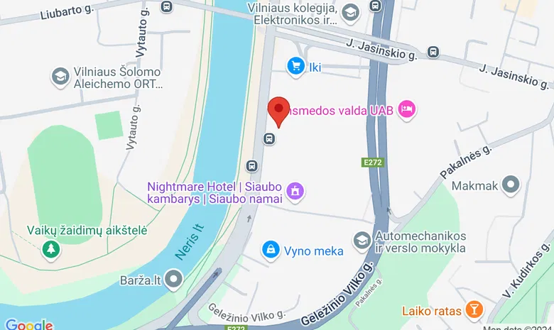 Trikampis pub & bowling žemėlapis