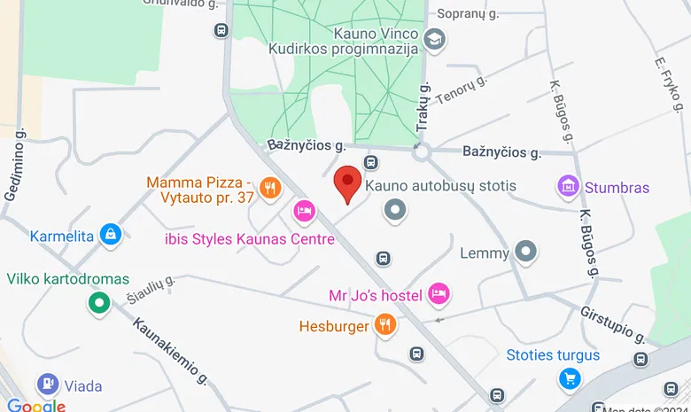 Ibis Kaunas Centre žemėlapis