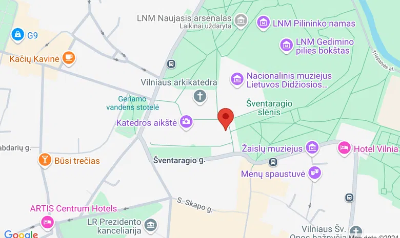 Gedimino paminklas žemėlapis