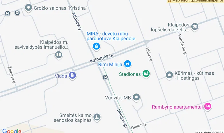 KU SMF 110 aud. (Minijos g. 153) žemėlapis