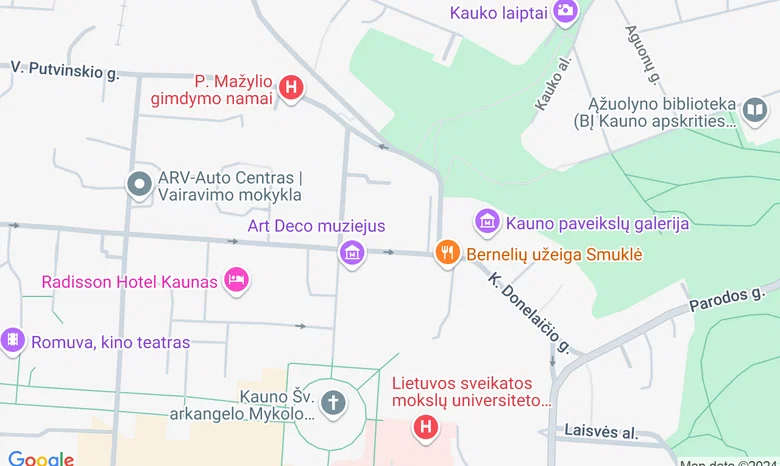 KTU Ekonomikos ir verslo fakuleto konferencijų centras žemėlapis