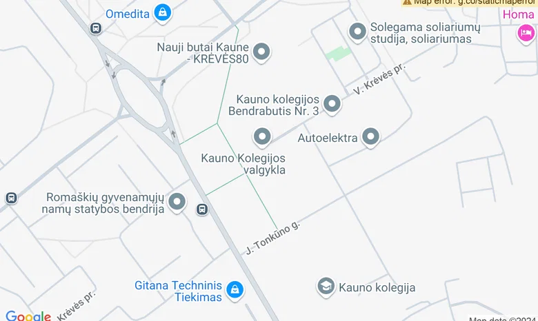 Kauno kolegija Vadybos ir ekonomikos fakultetas  žemėlapis